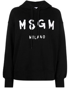 Худи с кулиской и логотипом Msgm