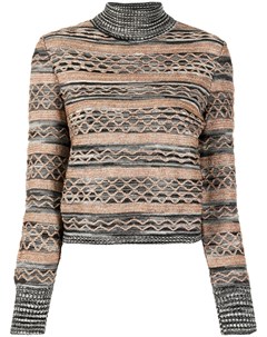 Двухцветный джемпер с высоким воротником Missoni