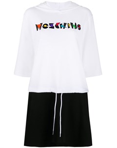 Платье худи с кулиской и логотипом Moschino