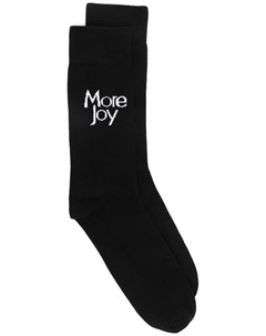 Носки с вышитым логотипом More joy