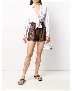 Расклешенные шорты с присборенной талией Forte dei marmi couture