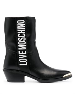 Ботинки в стиле вестерн с логотипом Love moschino