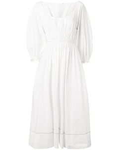 Поплиновое платье со сборками Proenza schouler white label