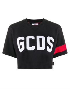 Укороченная футболка с логотипом Gcds