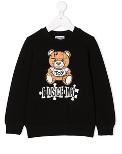 Свитер с длинными рукавами и принтом Moschino kids