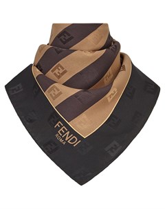 Платок в полоску с логотипом FF Fendi