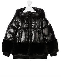 Пуховик с искусственным мехом Moncler enfant