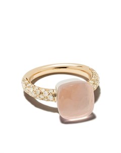 Кольцо из розового золота с бриллиантами и кварцем Pomellato