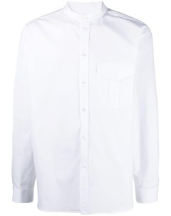 Поплиновая рубашка с воротником стойкой Jil sander