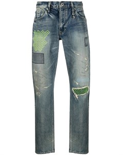 Прямые джинсы с эффектом потертости Poggys box