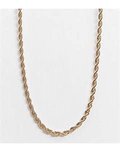 Эксклюзивное золотистое ожерелье с цепочкой шнурком Vero moda