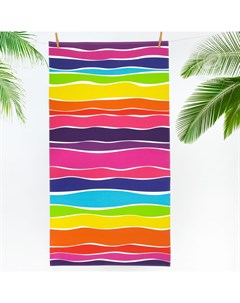 Вафельное полотенце Спектр Разноцветный р 80х150 Артпостель