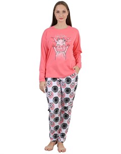 Жен пижама Символ года Розовый р 40 Оптима трикотаж
