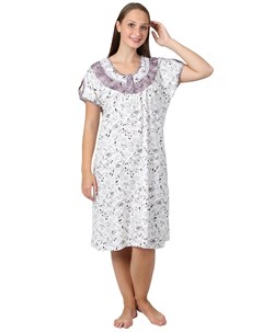 Жен сорочка Цветочек Молочный р 50 Оптима трикотаж