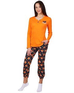 Жен пижама Лиса Оранжевый р 54 Оптима трикотаж