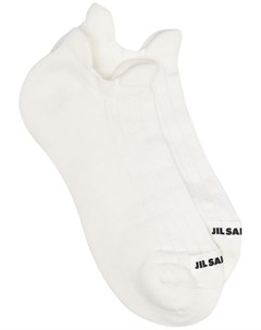 Носки в рубчик с нашивкой логотипом Jil sander