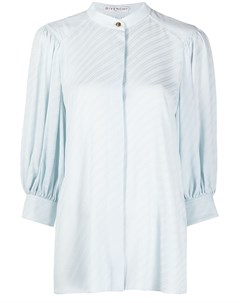 Блузка без воротника с пышными рукавами Givenchy