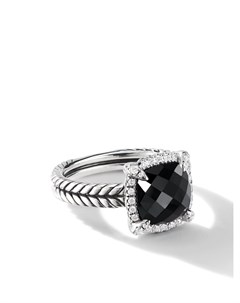 Серебряное кольцо Chatelaine с бриллиантами и ониксом David yurman