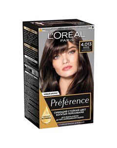 Краска для волос PREFERENCE тон 4 01 Париж глубокий каштан L'oreal