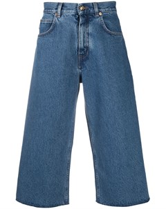 Укороченные джинсы широкого кроя Versace