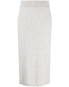 Кашемировая юбка с открытыми швами N.peal