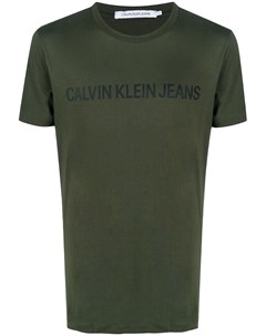 Футболка с короткими рукавами и логотипом Calvin klein jeans