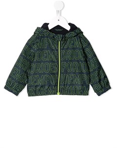 Куртка с капюшоном и логотипом Emporio armani kids