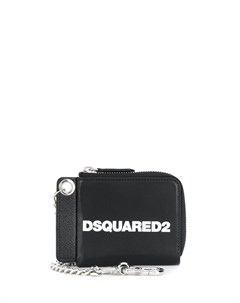 Картхолдер на молнии с логотипом Dsquared2