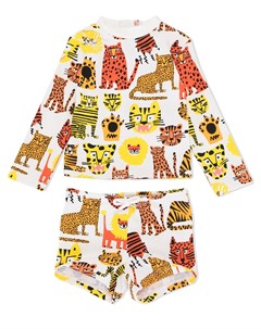 Купальный костюм с принтом Wild Cats Stella mccartney kids