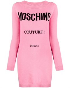Трикотажное платье Couture с логотипом Moschino