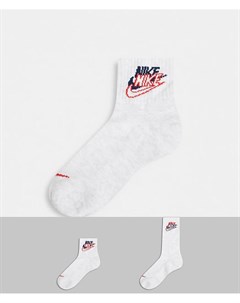 Набор из двух пар белых носков Heritage Nike