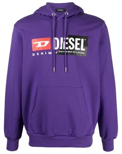 Худи с кулиской и логотипом Diesel