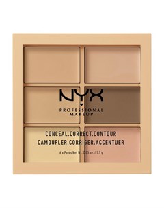 Палетка консилеров для лица CONCEAL CORRECT CONTOUR тон 301 light Nyx professional makeup