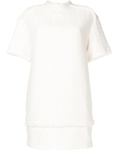 Твидовое платье мини с бахромой Proenza schouler white label