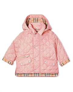 Стеганая куртка со съемным капюшоном Burberry kids