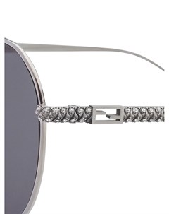 Солнцезащитные очки FF Baguette в круглой оправе Fendi