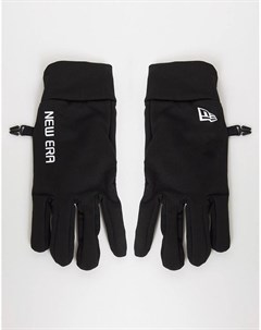 Черно белые перчатки для сенсорного экрана New era