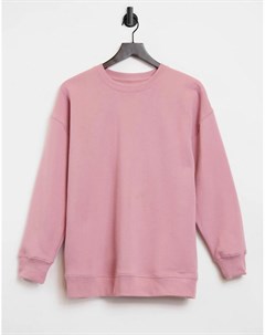 Розовый свитшот с круглым вырезом в винтажном стиле Cotton:on