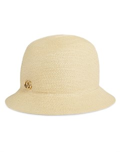 Плетеная шляпа с логотипом GG Gucci