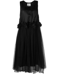 Платье миди с сетчатыми вставками Comme des garçons noir kei ninomiya