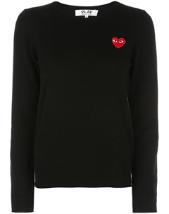 Пуловер с нашивкой в форме сердца Comme des garcons play