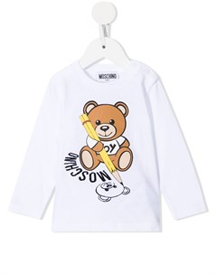 Футболка Teddy Bear с длинными рукавами Moschino kids