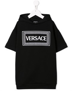 Платье толстовка с принтом логотипа Young versace
