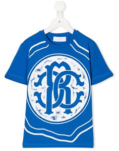 Футболка с графичным логотипом Roberto cavalli junior