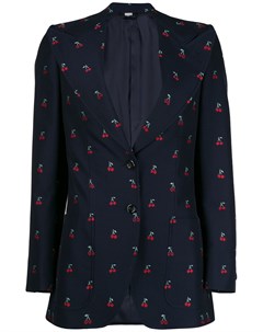 Пиджак из ткани филькупе с вышивкой Gucci