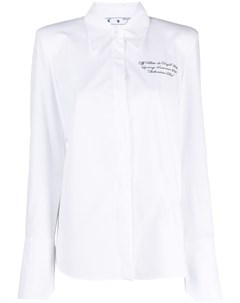 Рубашка с вышитым логотипом и длинными рукавами Off-white