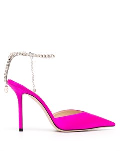 Атласные туфли лодочки с кристаллами Jimmy choo