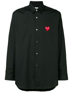 Классическая рубашка с заплаткой в форме сердца Comme des garcons play