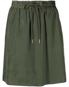 Жаккардовая юбка с эластичным поясом Han kjøbenhavn