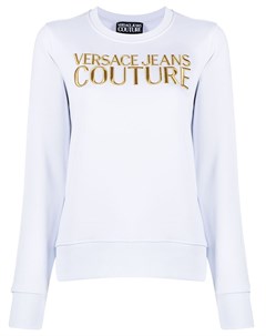 Толстовка с круглым вырезом и вышитым логотипом Versace jeans couture